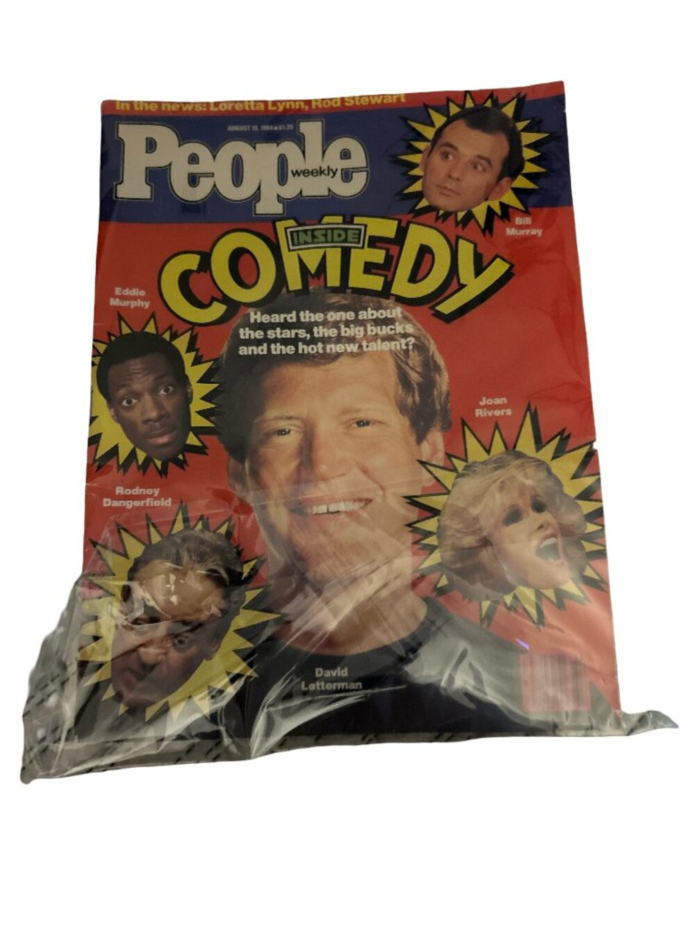 Vintage People Weekly Magazine - August 13, 1984 - David Letterman Cover